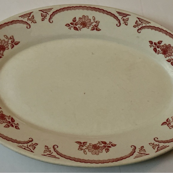 Vintage Homer Laughlin American Rose Oval Serving Platter - Rare Floral Piece - Picture 14 of 15